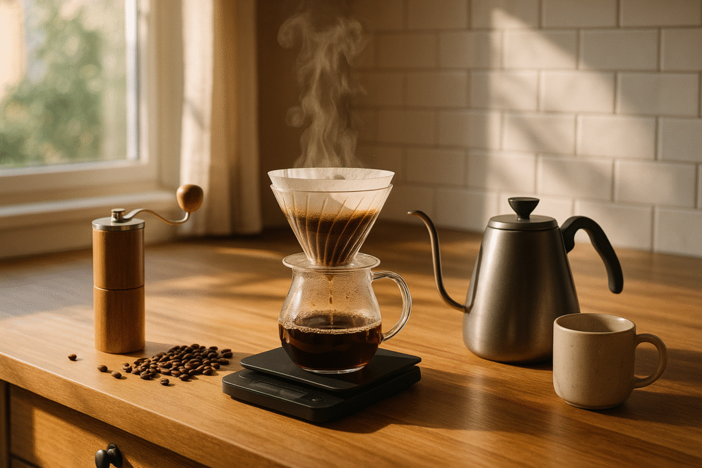 coffee, morning coffee, home cafe, coffee content, coffee ritual, brewing coffee, home, jannes punita, work from home