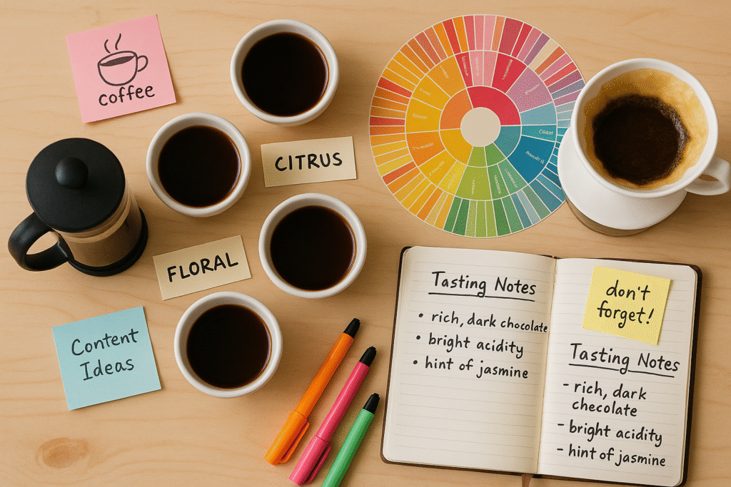 taste coffee, coffee, how to taste coffee, coffee tasting guide, coffee flavor notes, CoffeePreneur brew guide, CoffeePreneur