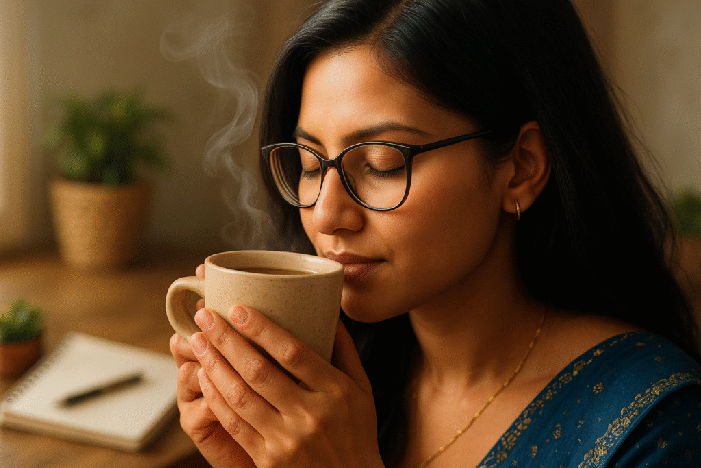 morning coffee, jannes punita, smell coffee, sip coffee, taste coffee, coffee, how to taste coffee, coffee tasting guide, coffee flavor notes, CoffeePreneur