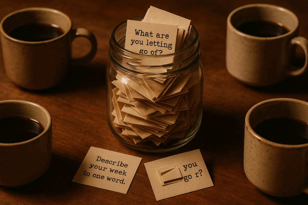 Coffee Sip, coffee, coffee at home, how to host sip and spill night, coffee gathering ideas, at-home friend night, CoffeePreneur lifestyle, community building through coffee, intentional friendship rituals, coffee and conversation party