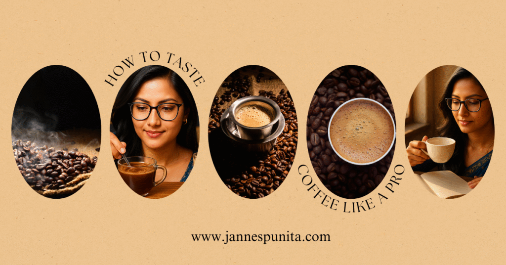 taste coffee, coffee, jannes punita, coffee aftertaste, finish coffee, coffee mouthfeel, how to taste coffee, coffee tasting guide, coffee flavor notes, brew guide, CoffeePreneur