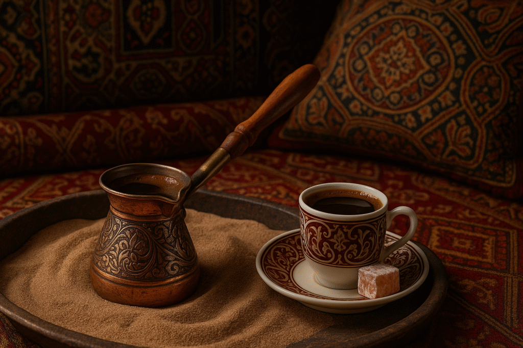 Turkish Coffee, Turkish Coffee Set, coffee traditions, coffee culture, coffee, coffee traditions around the world, unique coffee rituals, global coffee culture, try new coffee methods, coffee lifestyle blog, underrated coffee customs, coffee experiences