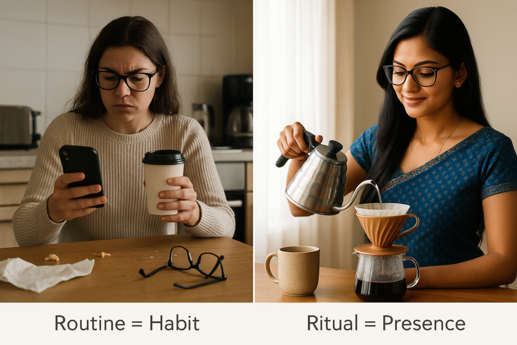 coffee ritual, jannes punita, coffee ritual vs routine, coffee, coffee culture, coffee lifestyle, intentional coffee brewing,  daily coffee inspiration