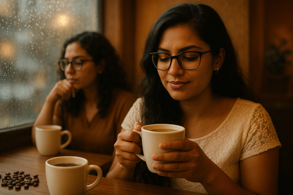 coffee space, coffee culture, coffee rituals, coffee lifestyle, coffee love, Jannes Punita blog, café conversations, daily connection, travel coffee chat, community café space, shared coffee moment