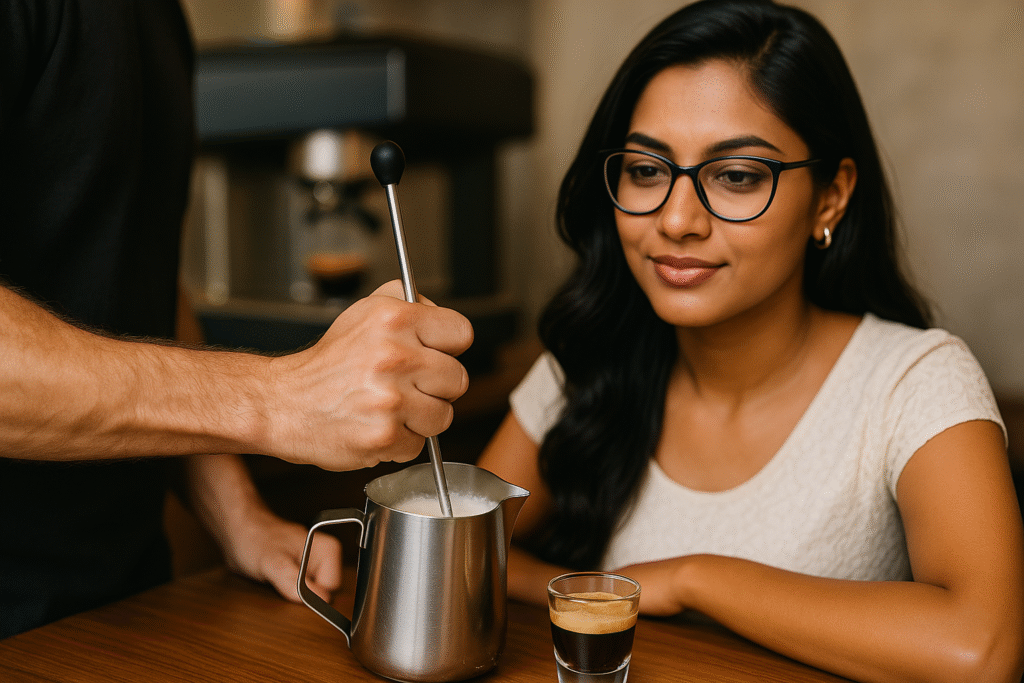 Milk Coffee, coffee culture, barista tips, daily coffee hacks, cafe culture, coffee rituals, coffee lifestyle, coffee love, brew coffee, milk coffee secrets, Jannes Punita blog, café at home