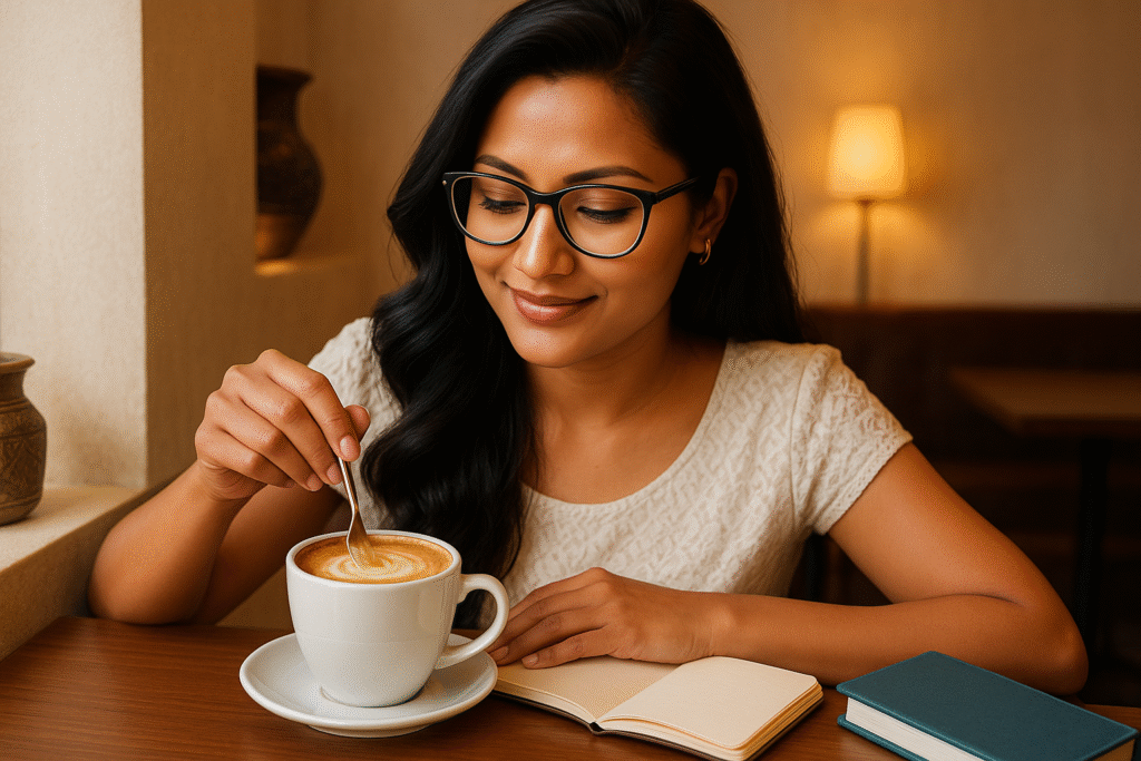 Milk Coffee, coffee culture, barista tips, daily coffee hacks, cafe culture, coffee rituals, coffee lifestyle, coffee love, brew coffee, milk coffee secrets, Jannes Punita blog, café at home