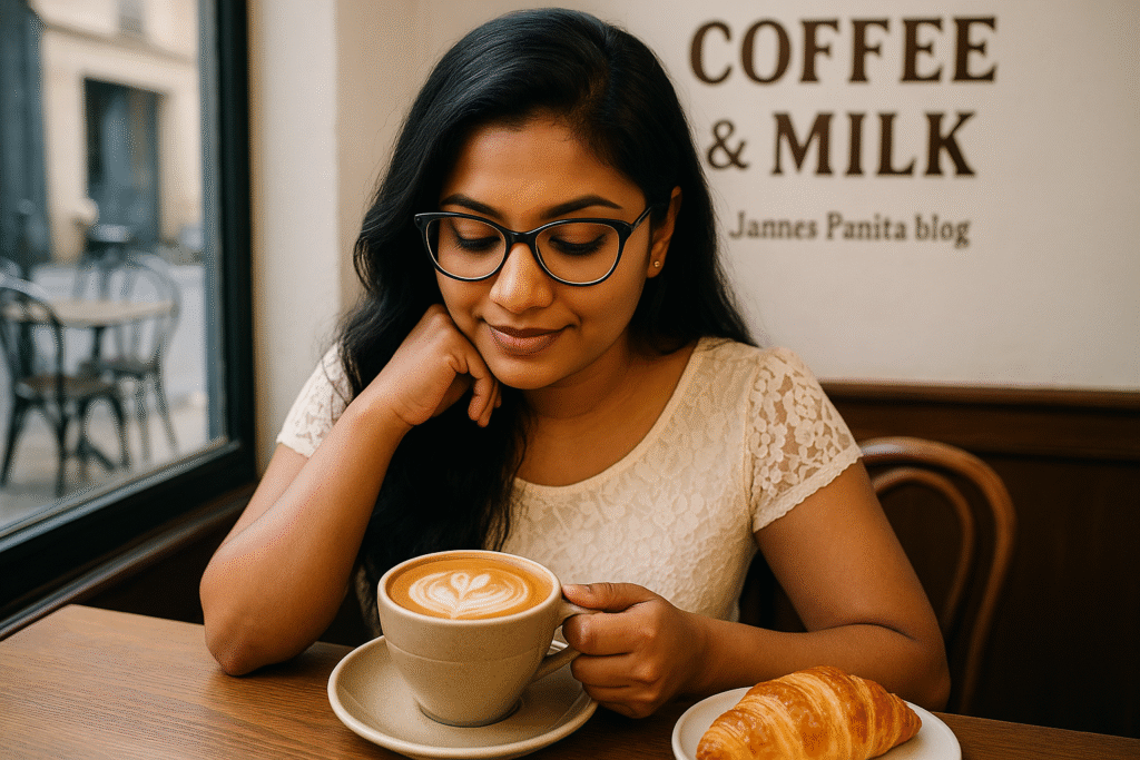 Coffee and Milk, latte art, coffee culture, brew coffee, milk coffee, milk science, coffee rituals, coffee lifestyle, coffee love, French café tradition, Jannes Punita blog, morning pairing, cafe culture