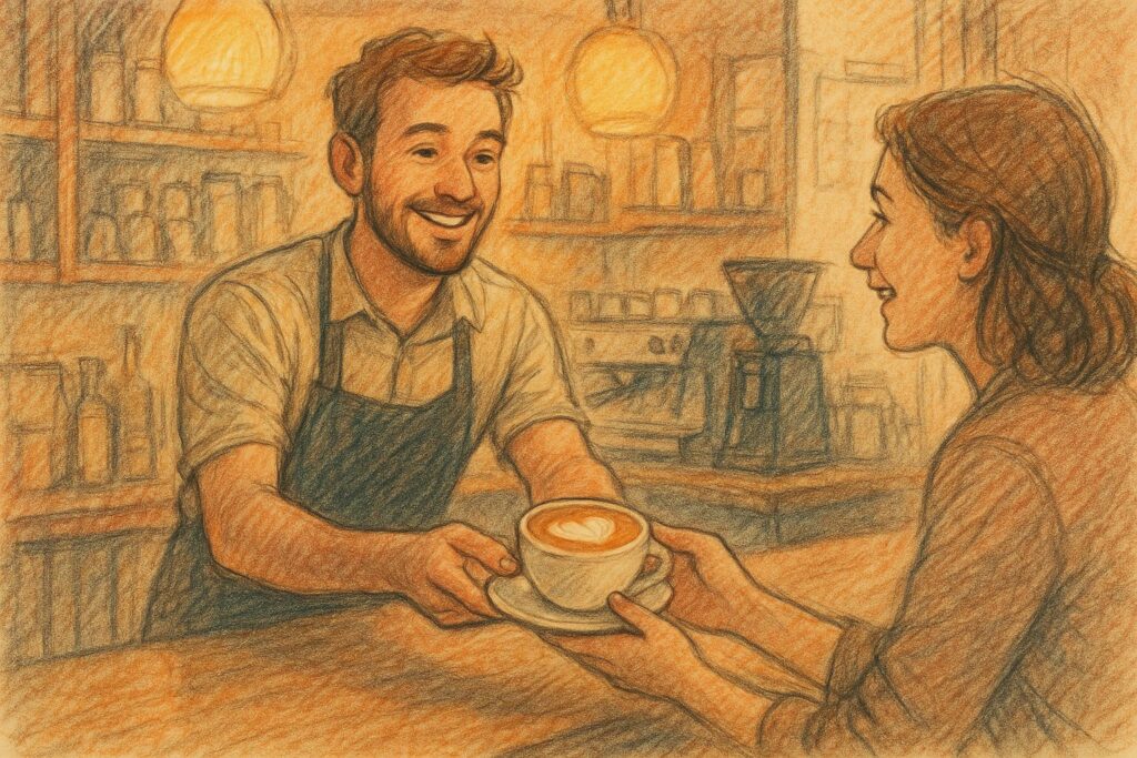Coffee Conversation, daily coffee, story time, coffee culture, coffee rituals, coffee lifestyle, coffee love, brew coffee, barista stories, café insights, Jannes Punita blog, human connection, daily inspiration