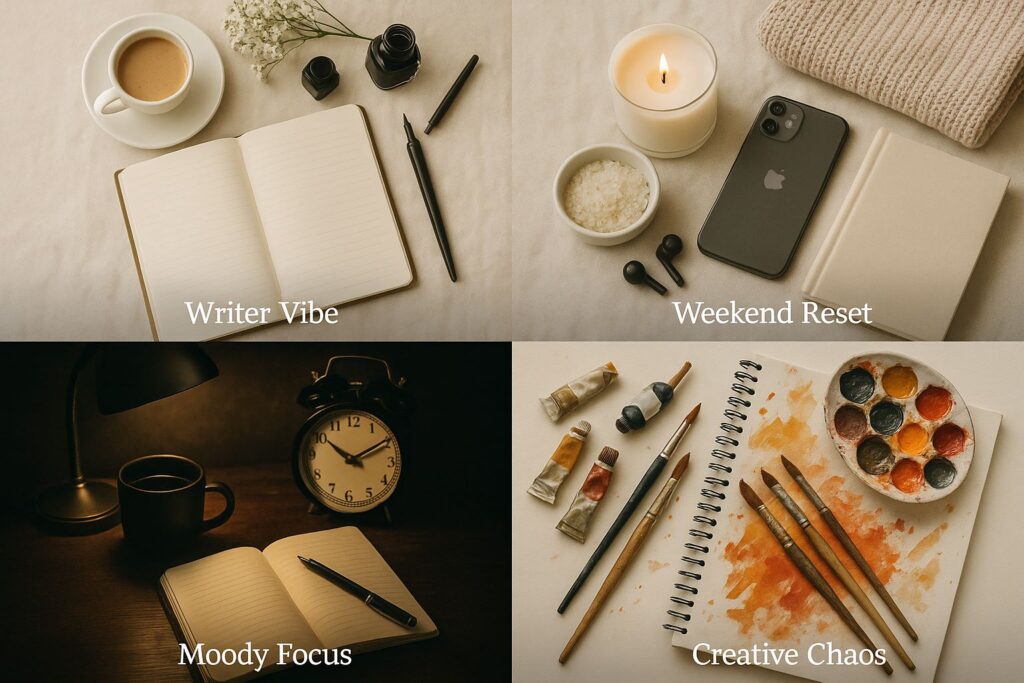 coffee flatlays, coffee flatlay tips, how to style coffee flatlays, coffee photography ideas, aesthetic coffee flatlay, lifestyle coffee styling, coffee content creation, Jannes Punita blog