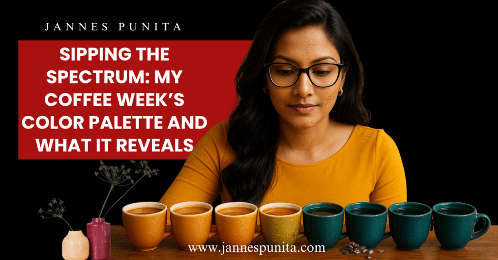 Coffee Week, daily coffee, morning coffee, coffee culture, coffee rituals, coffee lifestyle, coffee love, brew coffee, daily coffee ritual, emotional palette, Jannes Punita blog, mindful mornings