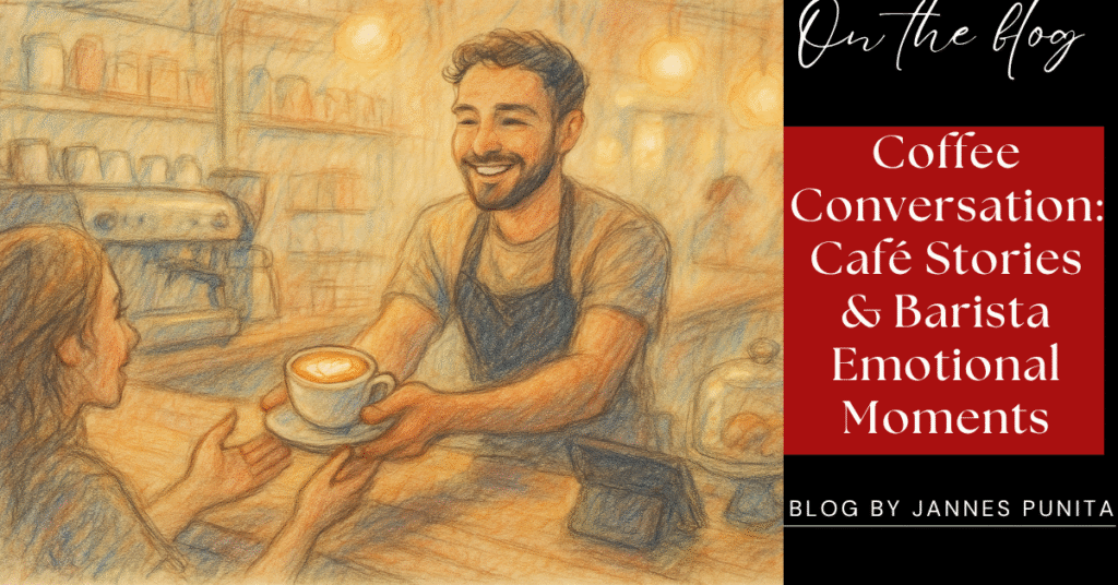 Coffee Conversation, daily coffee, story time, coffee culture, coffee rituals, coffee lifestyle, coffee love, brew coffee, barista stories, café insights, Jannes Punita blog, human connection, daily inspiration