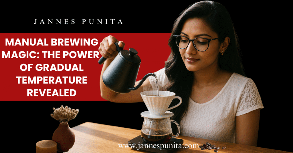 manual brewing, daily coffee, brew coffee, daily coffee hacks, barista, barista advice, coffee culture, coffee rituals, coffee lifestyle, coffee love, pour-over tips, Jannes Punita blog, temperature control