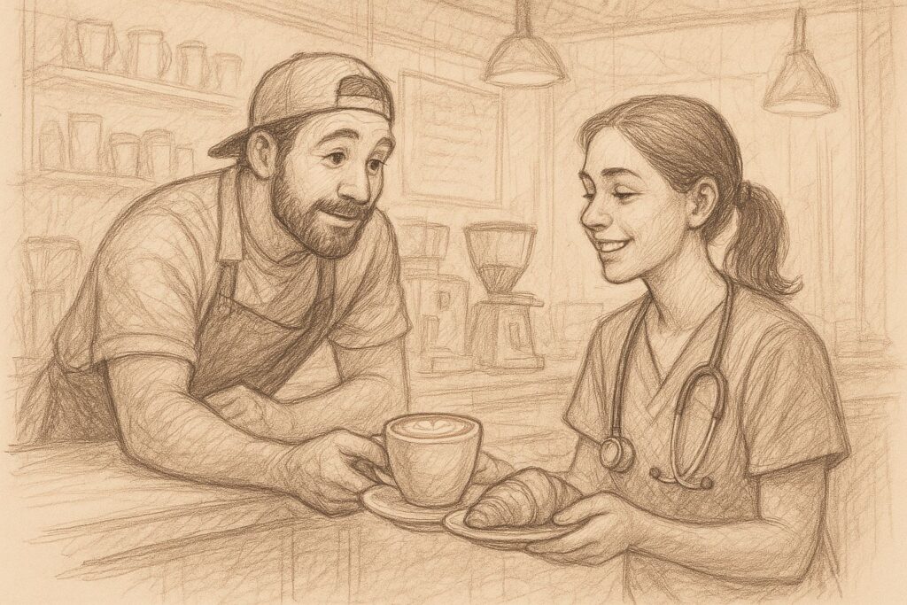 Coffee Conversation, daily coffee, story time, coffee culture, coffee rituals, coffee lifestyle, coffee love, brew coffee, barista stories, café insights, Jannes Punita blog, human connection, daily inspiration