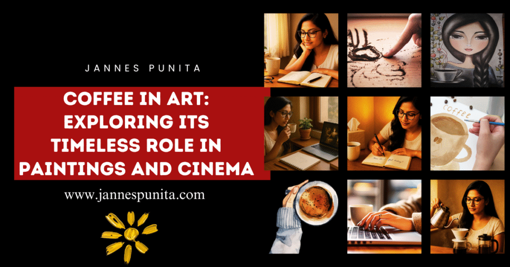 coffee in art, coffee in films, coffee culture, coffee-themed paintings, coffee and creativity, coffee in cinema, coffee culture in art, lifestyle coffee blog, Jannes Punita blog