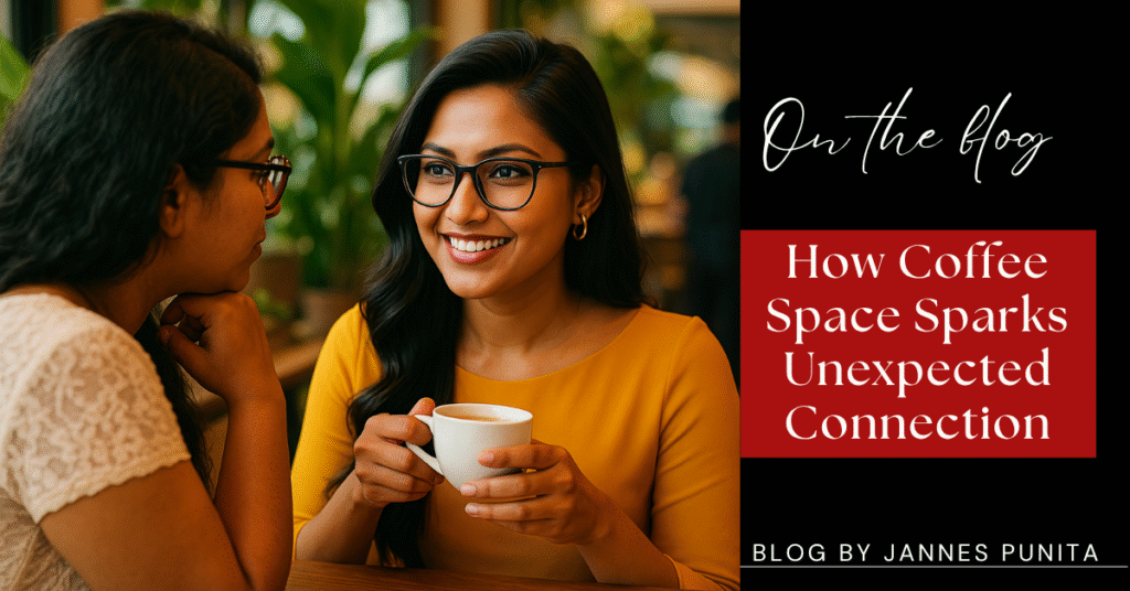 coffee space, coffee culture, coffee rituals, coffee lifestyle, coffee love, Jannes Punita blog, café conversations, daily connection, travel coffee chat, community café space, shared coffee moment