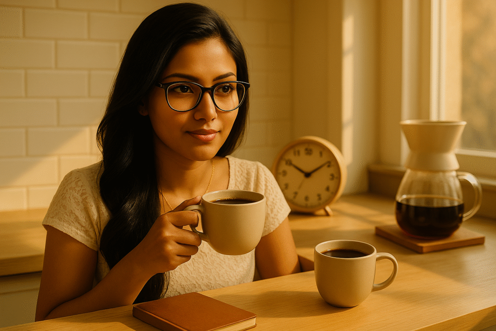 coffee first, first coffee, Jannes Punita blog, coffee culture, coffee rituals, coffee lifestyle, morning routine habits, mindful mornings, coffee and productivity, no to-do list routine, intentional living