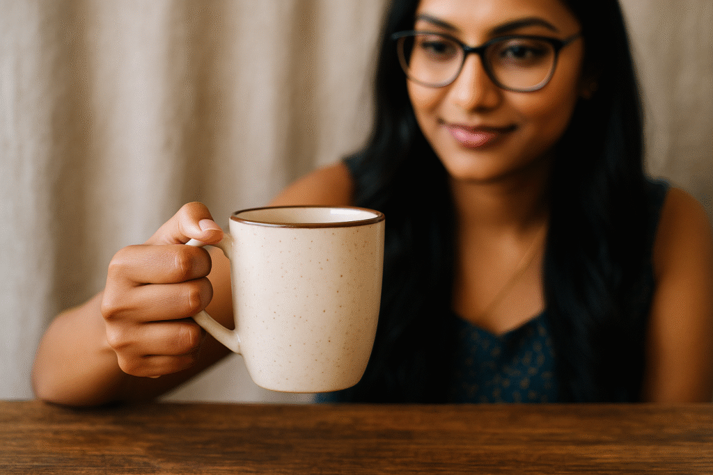 Styling Coffee, Jannes Punita blog, coffee culture, daily coffee, coffee ritual, coffee styling, coffee lifestyle, coffee mug, wood coffee setup, linen coffee scene, ceramic mug aesthetics, cozy coffee table, Instagram coffee styling