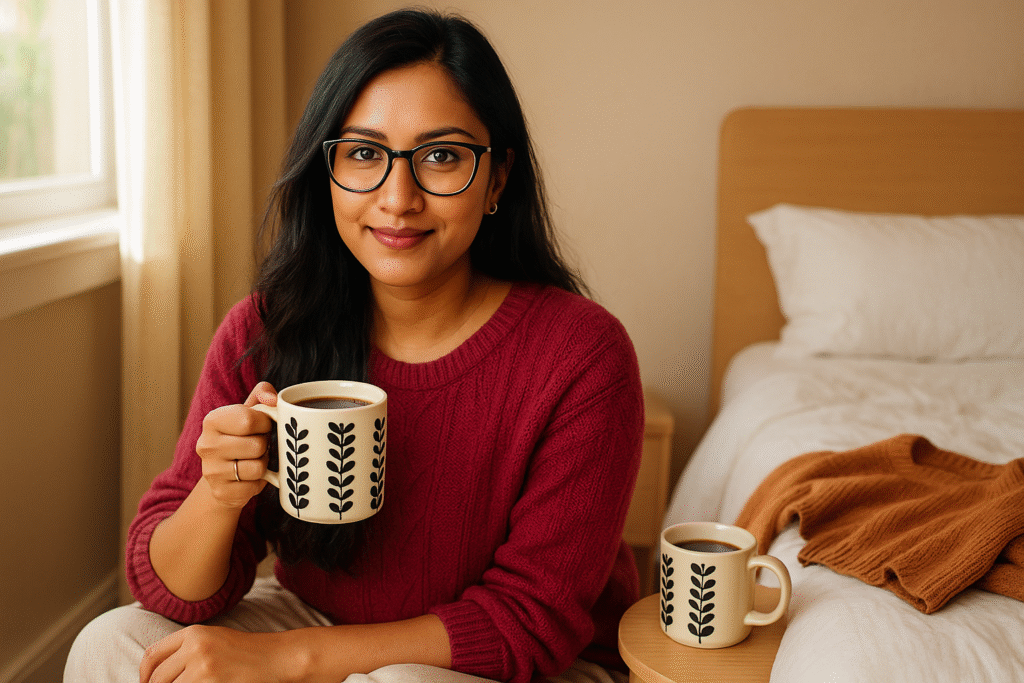 Coffee & Clothing, coffee lifestyle, daily coffee, brew coffee, coffee culture, coffee rituals, outfit pairing, brew mood style, Jannes Punita blog, morning ritual, cozy wardrobe, espresso fashion, pour-over coffee
