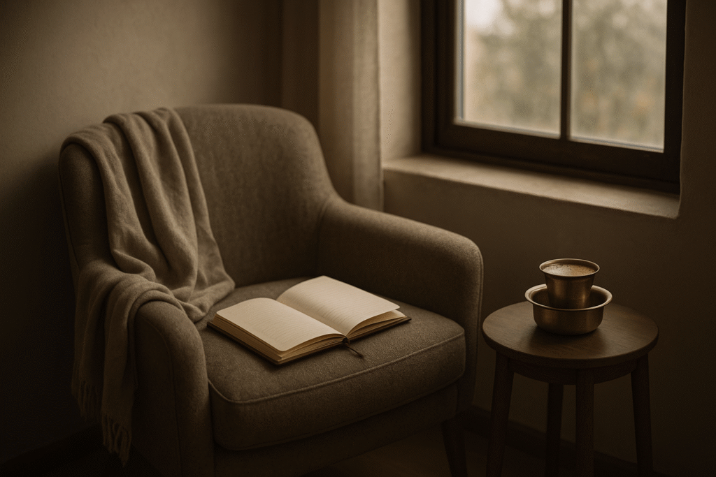 one brew, filter coffee, daily coffee, coffee culture, coffee rituals, coffee lifestyle, Jannes Punita blog, slow coffee habits, filter coffee method, mindful morning coffee, grounding coffee brew