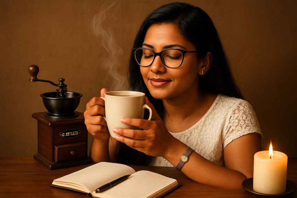 coffee beans, Jannes Punita blog, coffee culture, coffee rituals, coffee lifestyle, coffee and mood, energy-based coffee choice, emotional wellness, mindful coffee routine, coffee bean selection by vibe, weekly coffee ritual