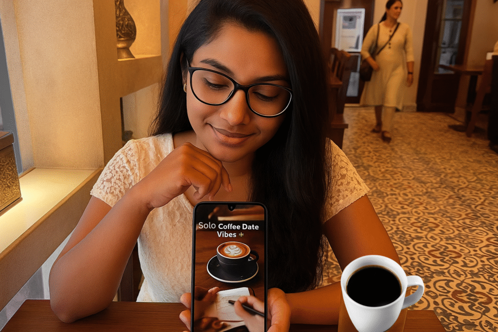 solo coffee date, Jannes Punita blog, coffee culture, coffee rituals, coffee lifestyle, solo date habits, mindful morning routine, Sunday coffee tradition, introvert rituals, coffee therapy, slow living practices