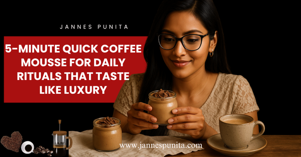 quick coffee mousse, coffee mousse, coffee mousse recipe, Jannes Punita blog, coffee culture, coffee lifestyle, coffee rituals, coffee dessert recipe, easy mousse with coffee, viral mousse recipe, coffee mousse without eggs, daily coffee routine
