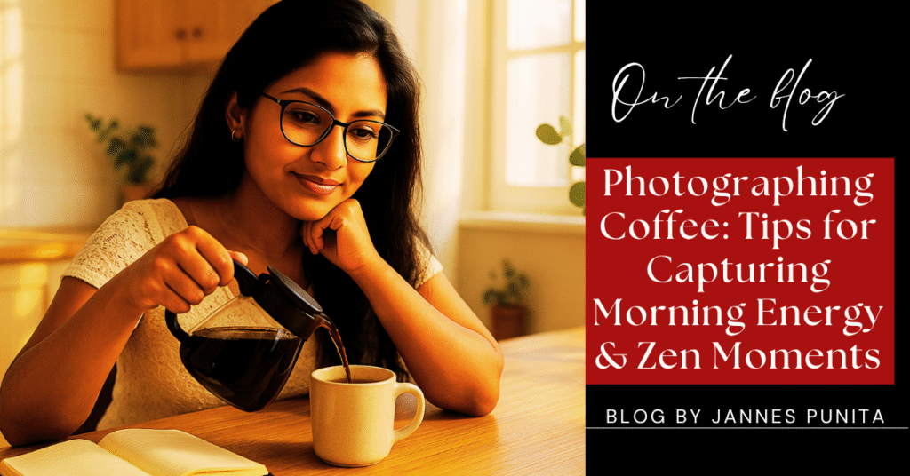 Photographing Coffee, coffee shots, coffee lifestyle, coffee photography tips, Jannes Punita blog, coffee culture, coffee rituals, morning coffee photos, calm coffee imagery, DSLR coffee shots, mobile coffee photography, daily brew moments