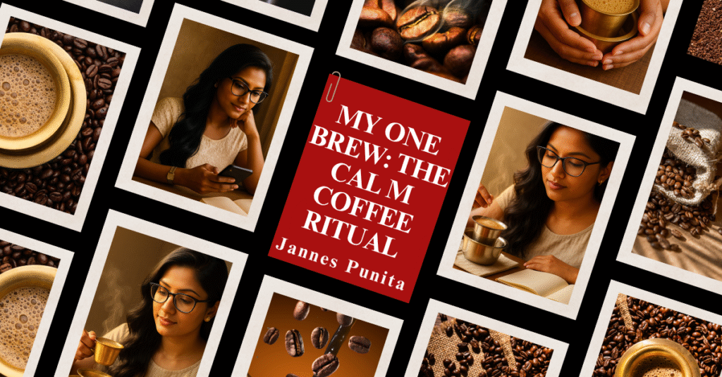 one brew, filter coffee, daily coffee, coffee culture, coffee rituals, coffee lifestyle, Jannes Punita blog, slow coffee habits, filter coffee method, mindful morning coffee, grounding coffee brew