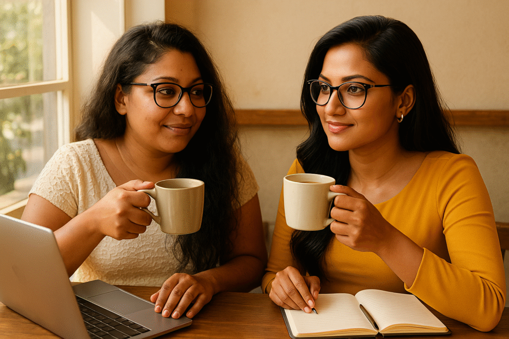 Coffee Conversations, coffee culture, coffee rituals, coffee lifestyle, creativity boost, Jannes Punita blog, idea generation, simple rituals, daily inspiration, casual brainstorming, caffeine chats