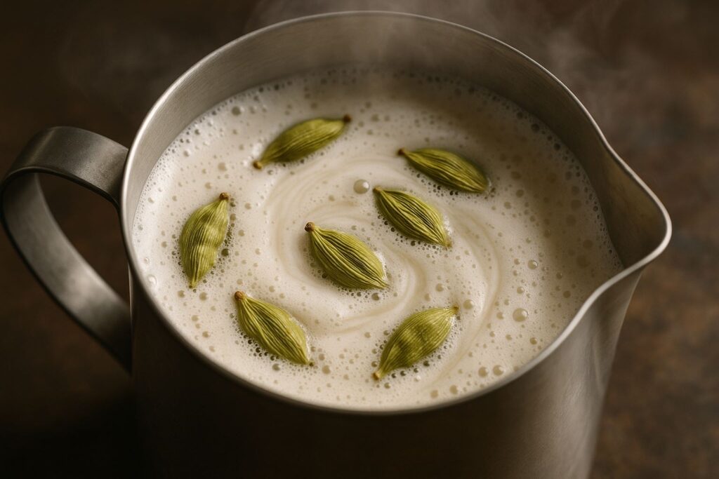 Cardamom Honey Latte, coffee recipe, cafe culture, coffee culture, coffee rituals, coffee lifestyle, Jannes Punita blog, Middle Eastern coffee, spiced latte recipe, honey latte, cardamom coffee, cozy morning ritual, homemade latte recipe