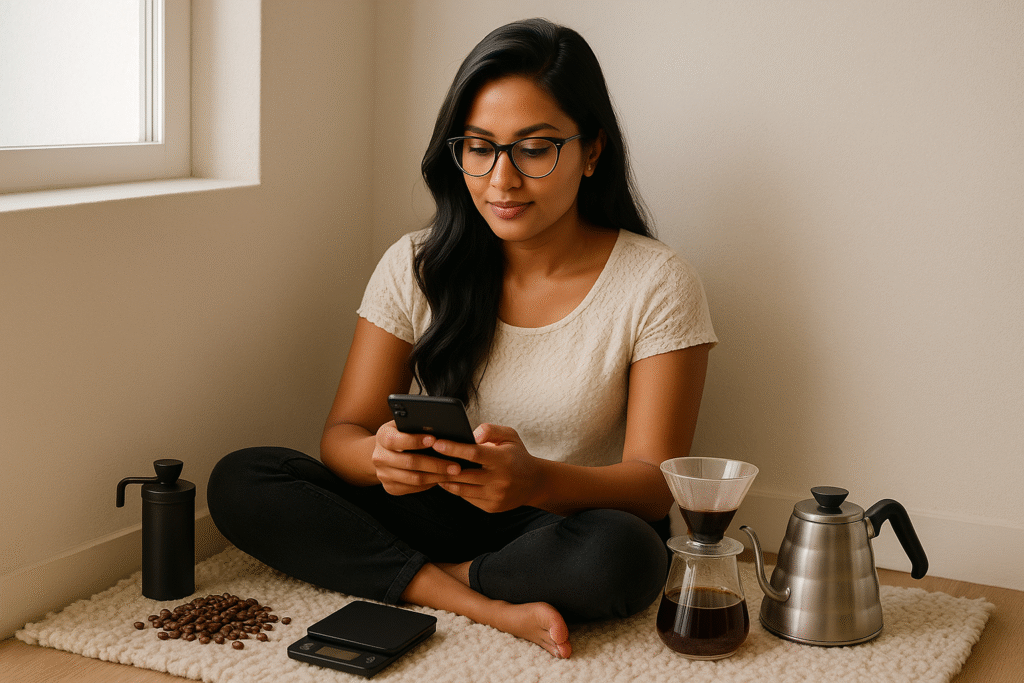 Brew Space, coffee brew, brew coffee, morning coffee, morning ritual, coffee culture, coffee rituals, coffee lifestyle, coffee love, home coffee bar, Jannes Punita blog, intentional mornings, daily self-care