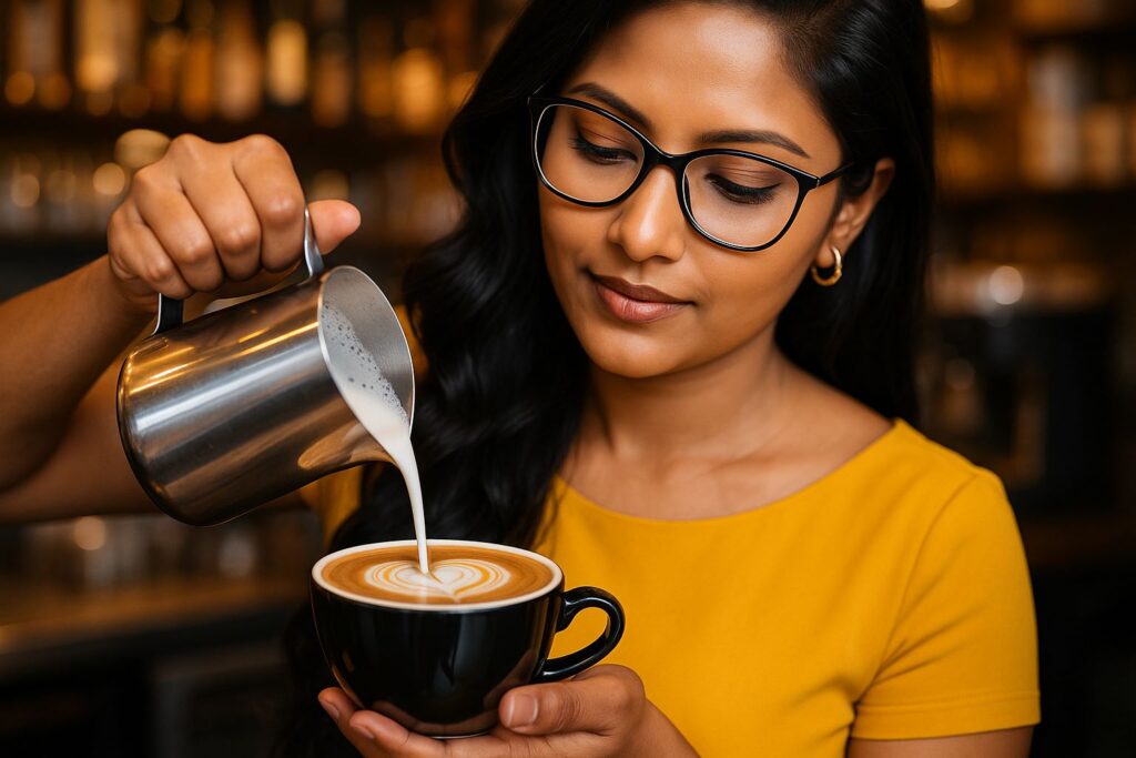flat white, latte art, daily coffee, brew coffee, espresso recipe, coffee culture, coffee rituals, coffee lifestyle, coffee love, microfoam, Jannes Punita blog