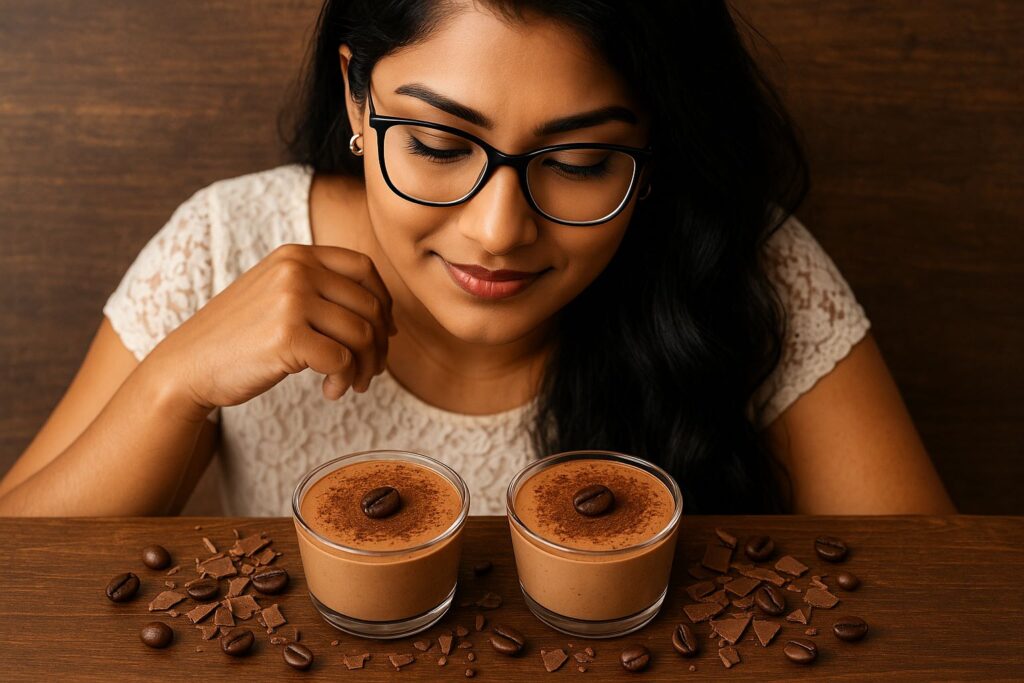 Chocolate Mousse Cup, chocolate coffee dessert, coffee dessert, coffee recipe, Coffee culture, coffee rituals, coffee lifestyle, Jannes Punita blog, quick dessert recipe, 15-minute treats, mousse cups, easy coffee recipes, lifestyle hacks