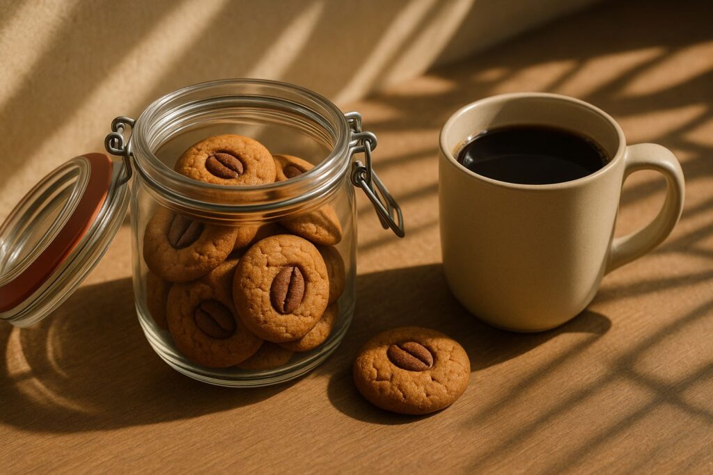 coffee cookies, home baking, brew coffee, cookie recipe, coffee culture, coffee rituals, coffee lifestyle, coffee love, baking hacks, Jannes Punita blog, daily snack, emotional baking
