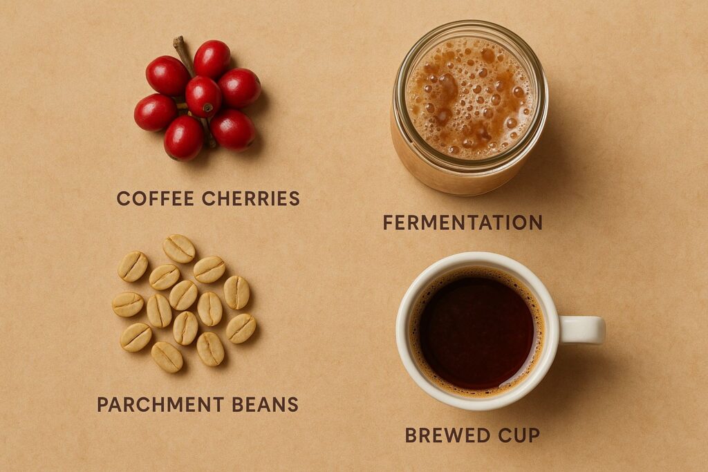 coffee flavor secret, specialty coffee, coffee flavor, coffee aroma, coffee culture, coffee rituals, coffee lifestyle, coffee love, brew coffee, fermentation coffee, coffee science, Jannes Punita blog, aroma modulation 