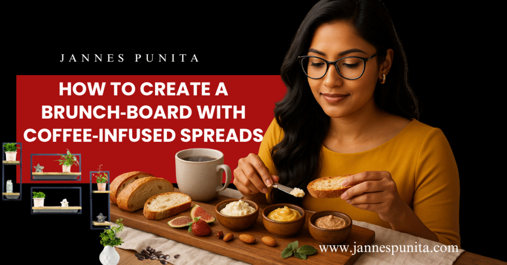 Coffee‑Infused Spreads, coffee recipe, coffee culture, coffee rituals, coffee lifestyle, coffee love, brew coffee, brunch board, spread recipes, Jannes Punita blog, easy brunch ideas, hosting hacks