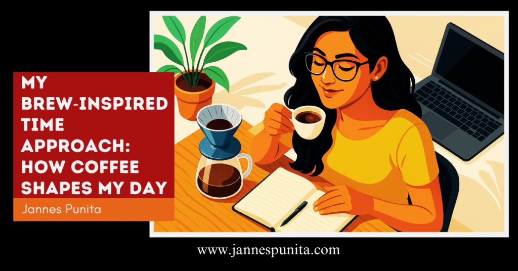 Brew‑Inspired Time, coffee time, daily coffee, coffee culture, coffee rituals, coffee lifestyle, brew coffee, productivity hacks, daily routine, mindful scheduling, Jannes Punita blog, time management, emotional workflow