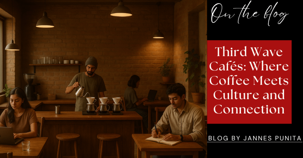 Third Wave Café, coffee community, coffee culture, coffee lifestyle, coffee rituals, coffee love, brew coffee, coffee experience, modern café culture, Jannes Punita blog, café psychology, creative spaces